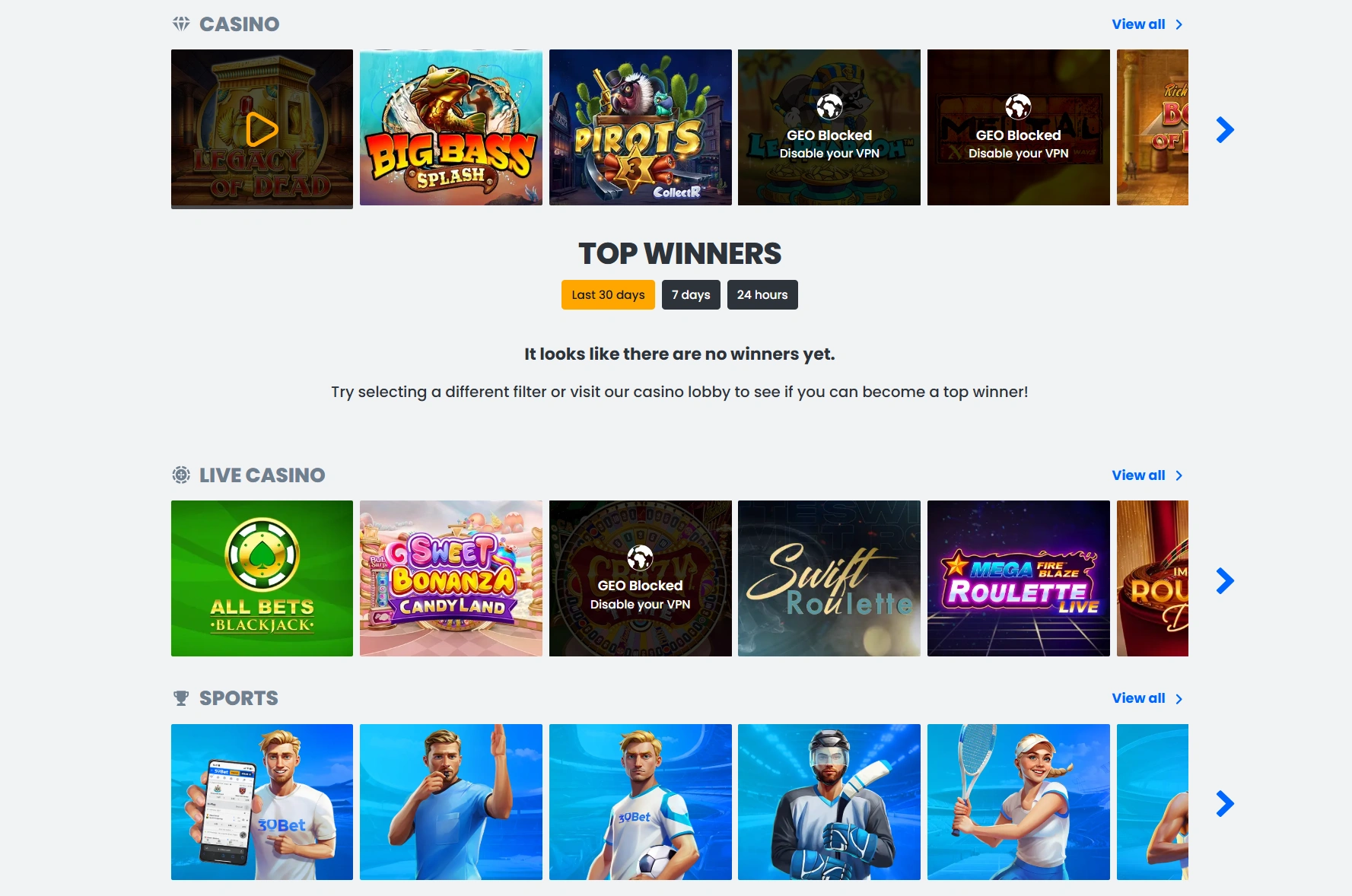 30Bet Review: Top-Notch Games and Fast Payouts